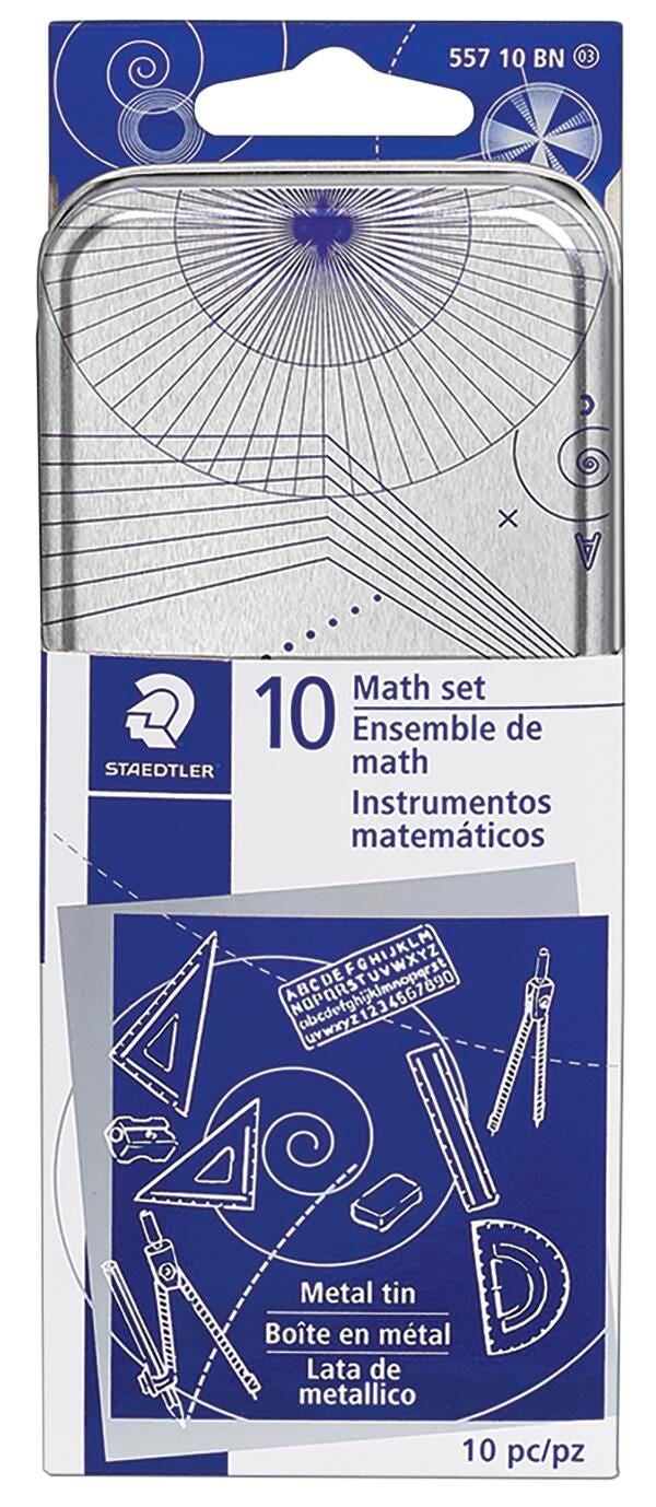 MATH SET STAEDTLER METAL TIN