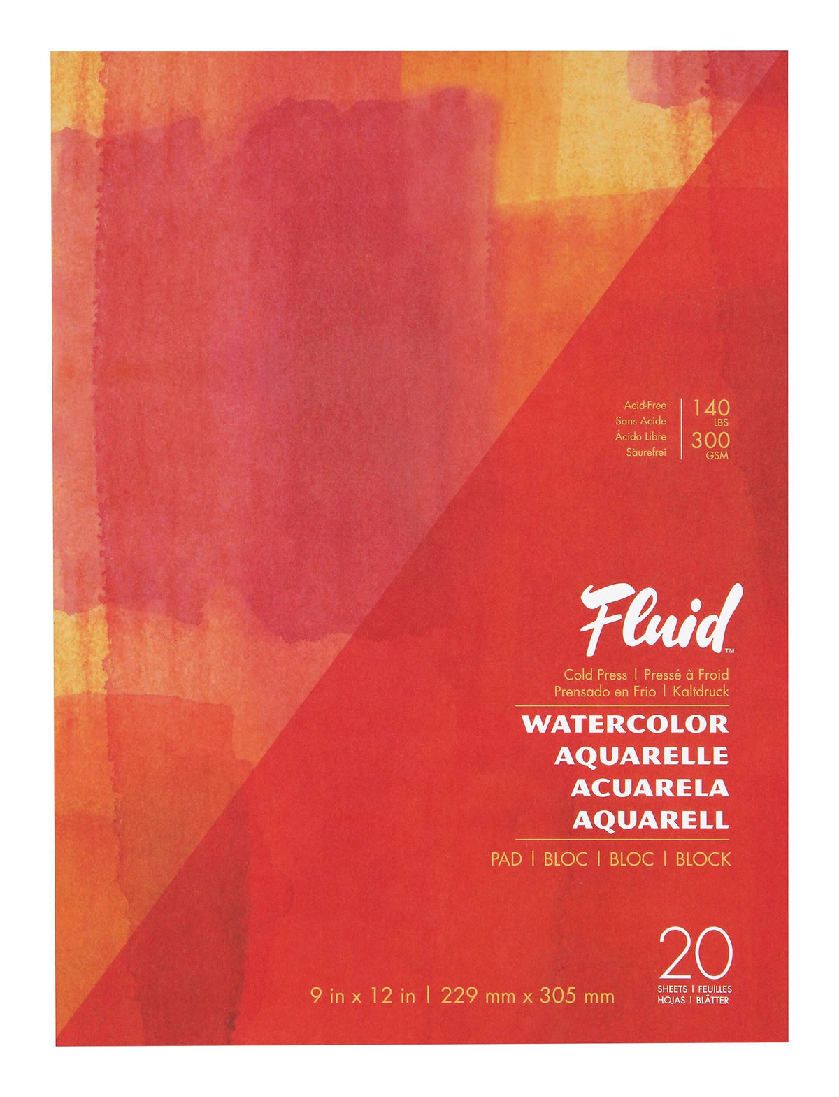 PADS FLUID WTRCLR CP 9 X 12 20 SHT