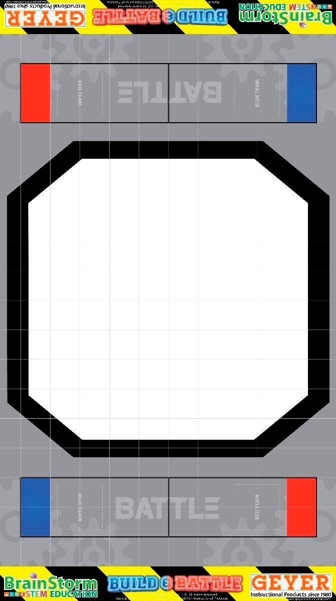 BRAINSTORM STEM EDUCATION ROBOTICS ACTIVITY MAT BUILD BATTLE 80 X 4475