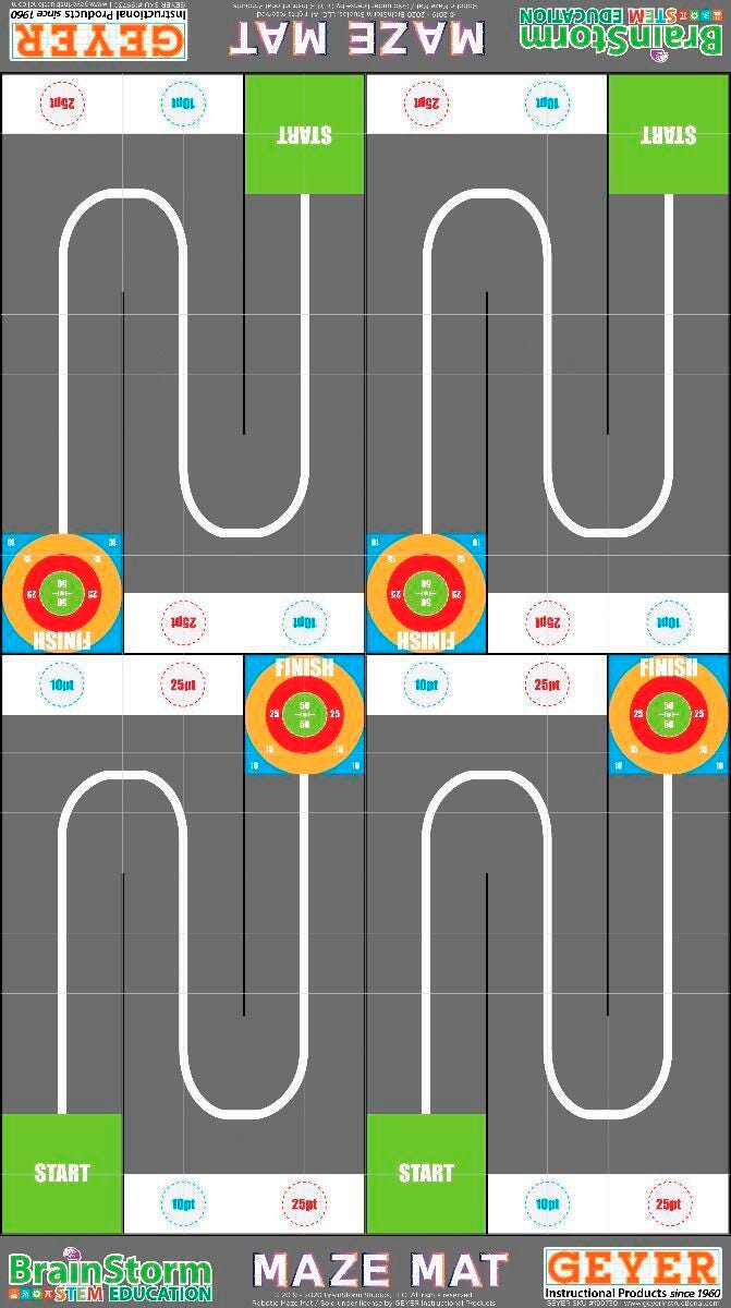BRAINSTORM STEM EDUCATION ROBOTICS ACTIVITY MAT MAZE 80 X 4475