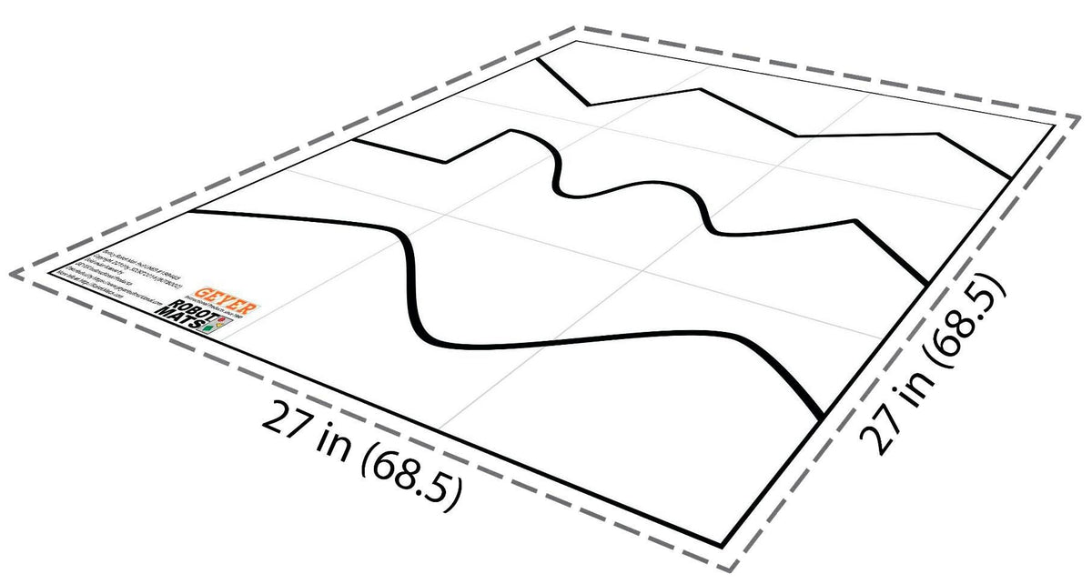 BOTLEY LINE FOLLOWING MAT 27 X 27