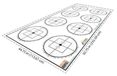 TURN FOR ANGLE ROBOTICS CHALLENGE MAT FLL SIZE 4475 X 9275
