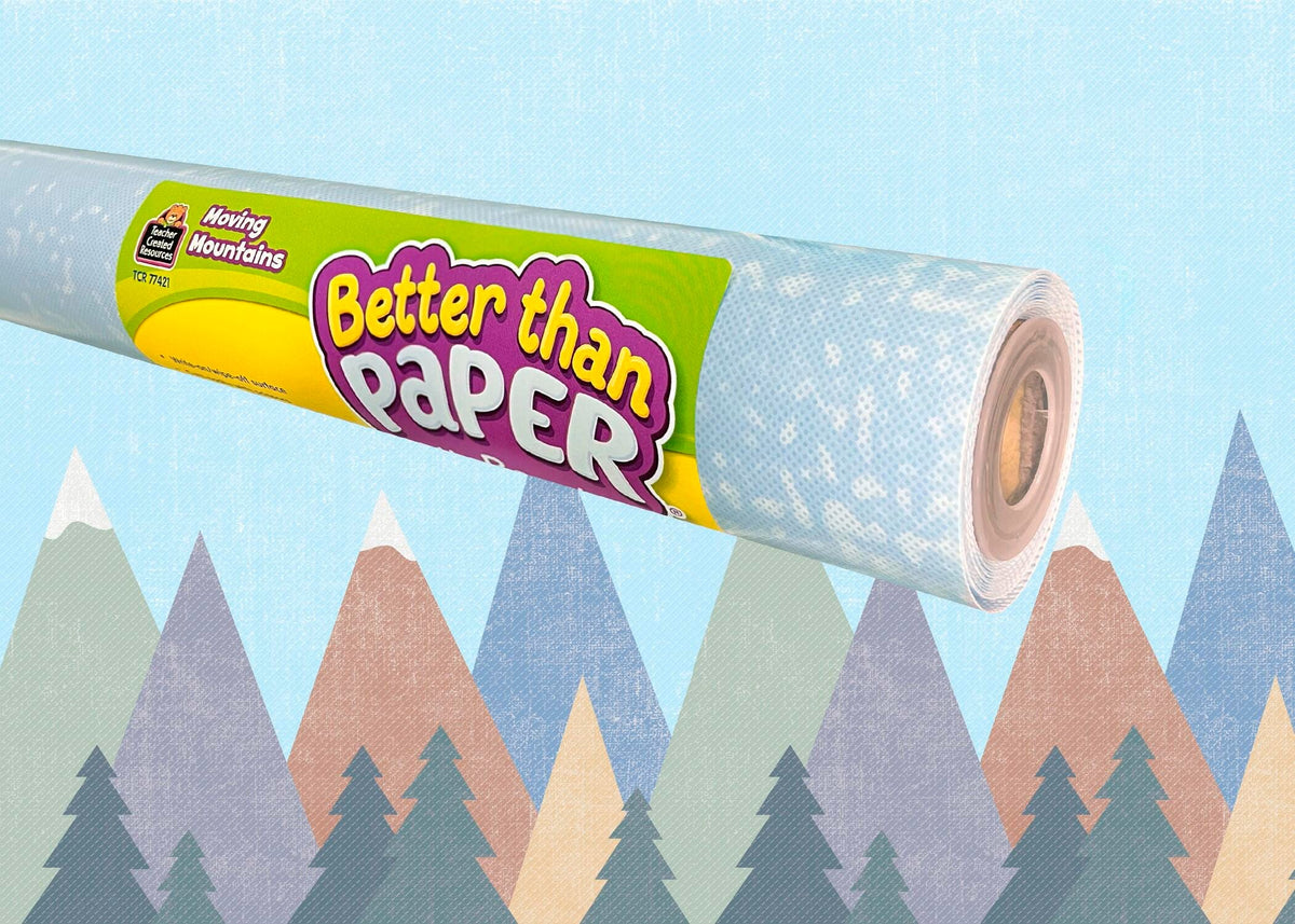 PAPER BULLETIN BOARD BETTER THAN PAPER ROLL - MOVING MOUTAINS 4X12 FT