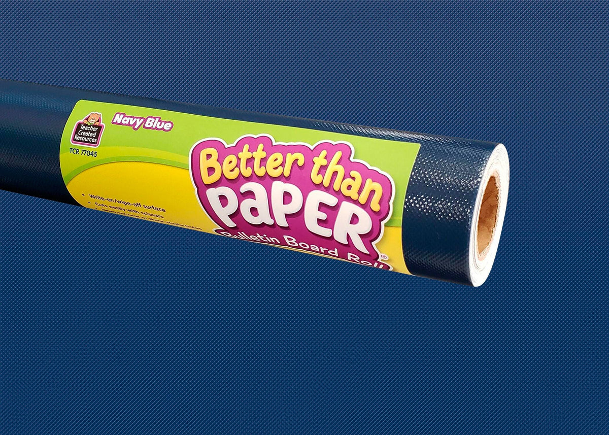 PAPER BULLETIN BOARD BETTER THAN PAPER ROLL - NAVY - 4X12 FT