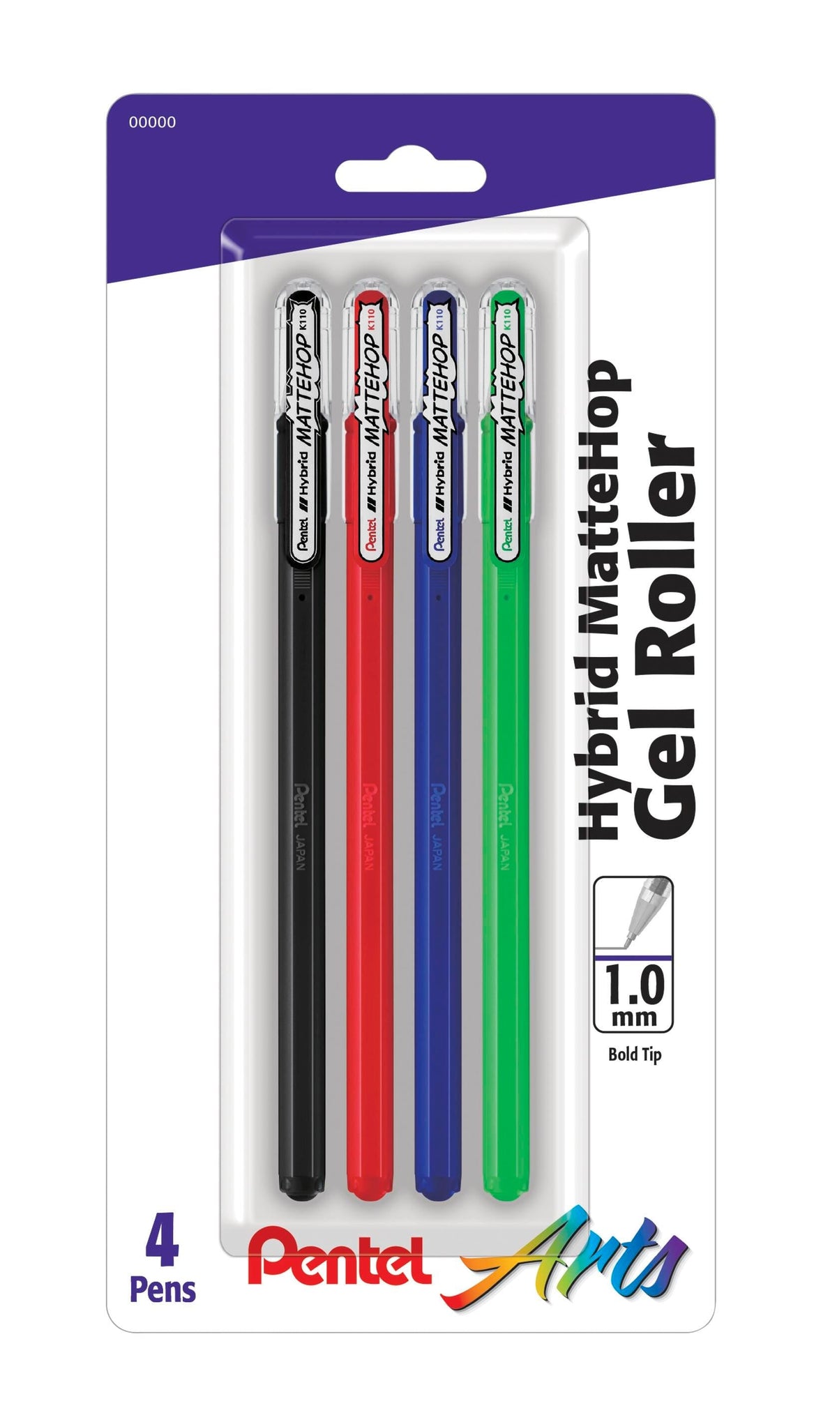 PENS PENTEL GEL ROLLER PRIMARY SET OF 4