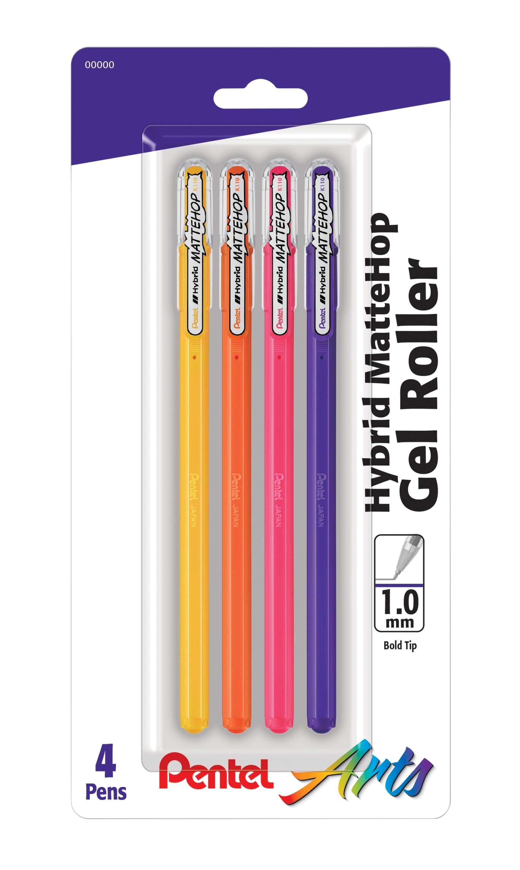 PENS PENTEL GEL ROLLER FASHION SET OF 4