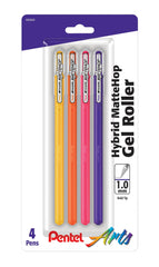 PENS PENTEL GEL ROLLER FASHION SET OF 4