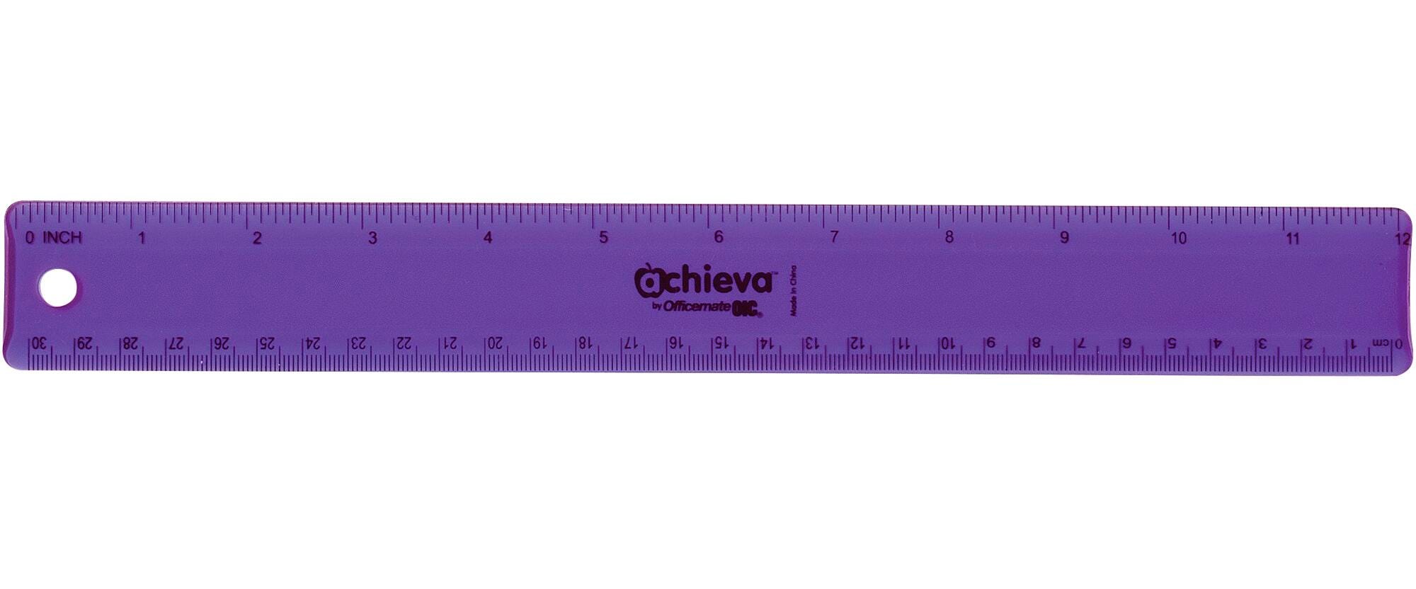 ACHIEVA RULERS FLEXIBLE 12IN ASST COLORS PACK OF 12