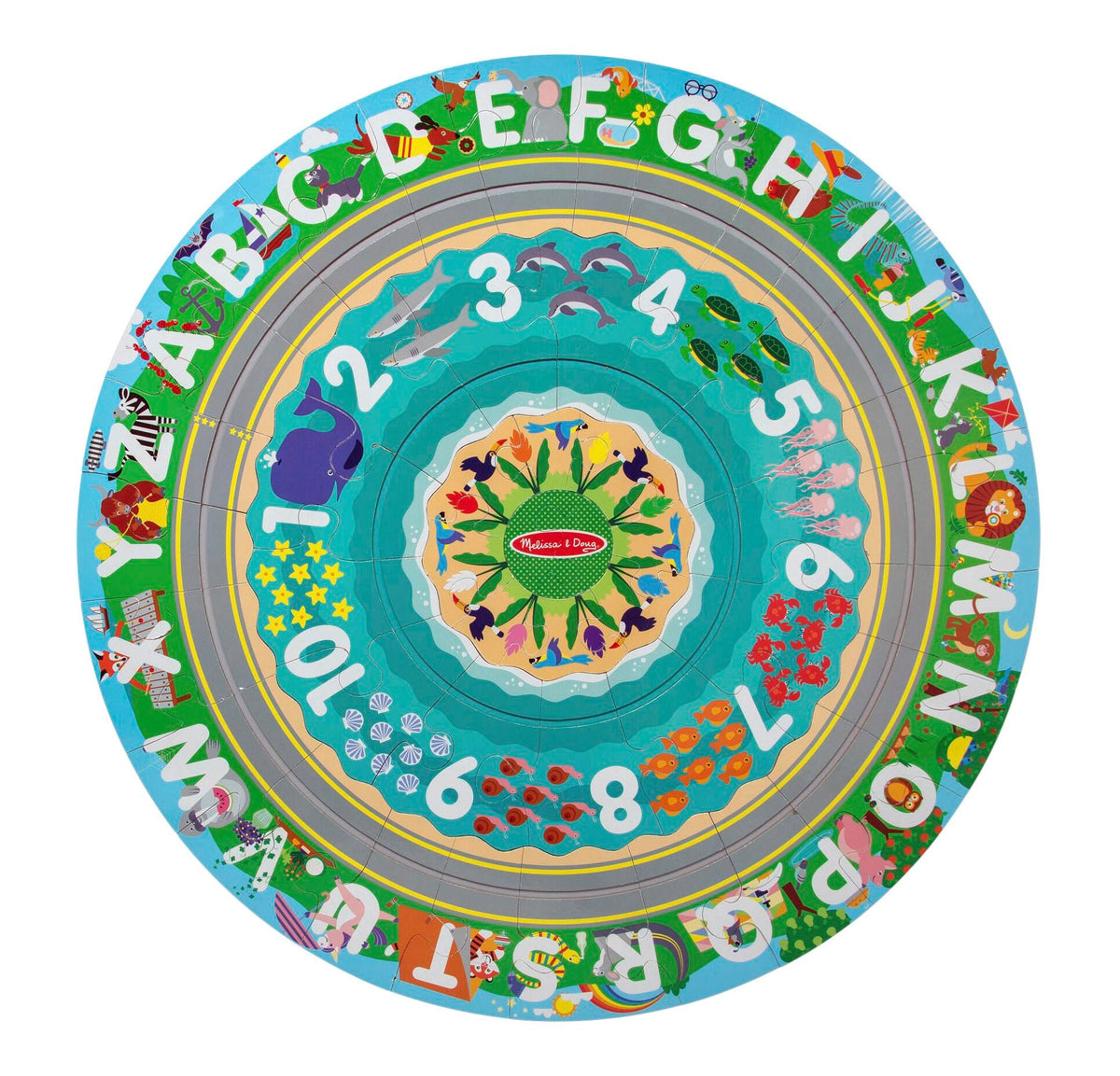 ROUND THE SHORE FLOOR PUZZLE AND PLAY SET