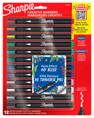 MARKERS SHARPIE CREATIVE BULLET ASST COLORS SET OF 12