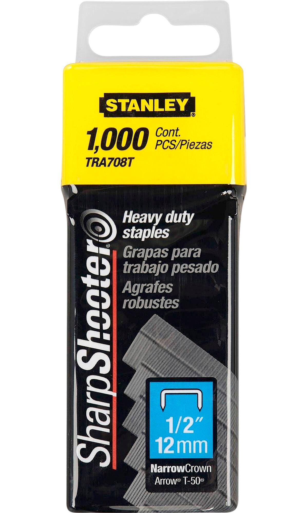 STAPLES 1/2 IN HEAVY DUTY TACKER STANLEY PACK OF 1000