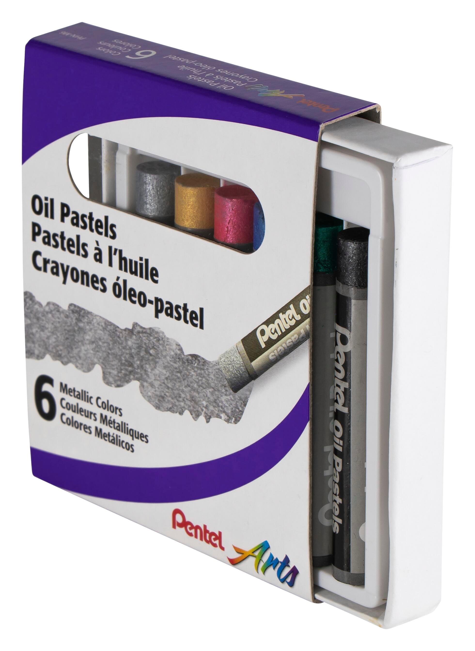 OIL PASTEL PENTEL ASST METALLIC SET OF 6