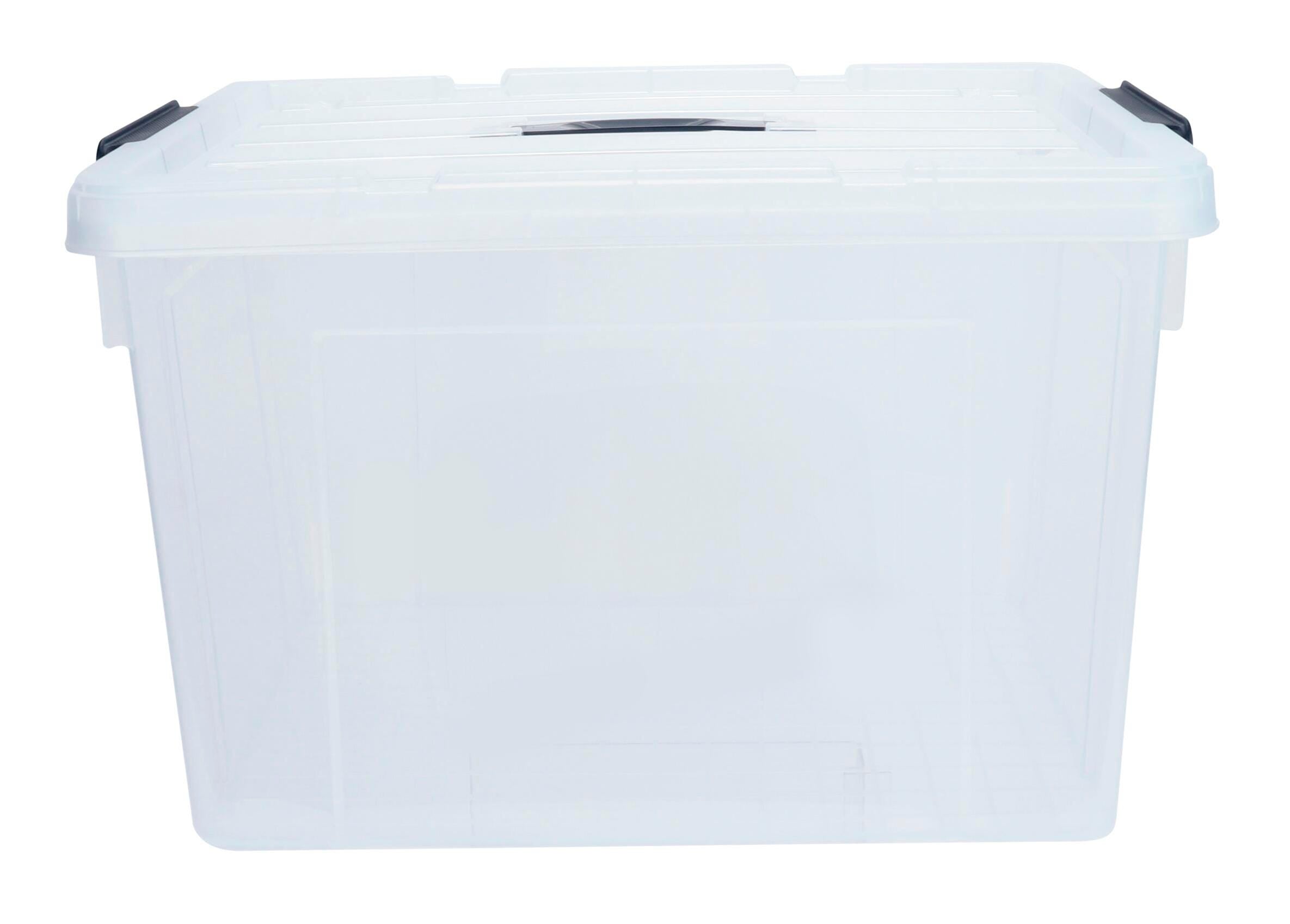 SPACEXPERT LARGE STORAGE BIN WITH LID - 52 QT - CLEAR - EACH