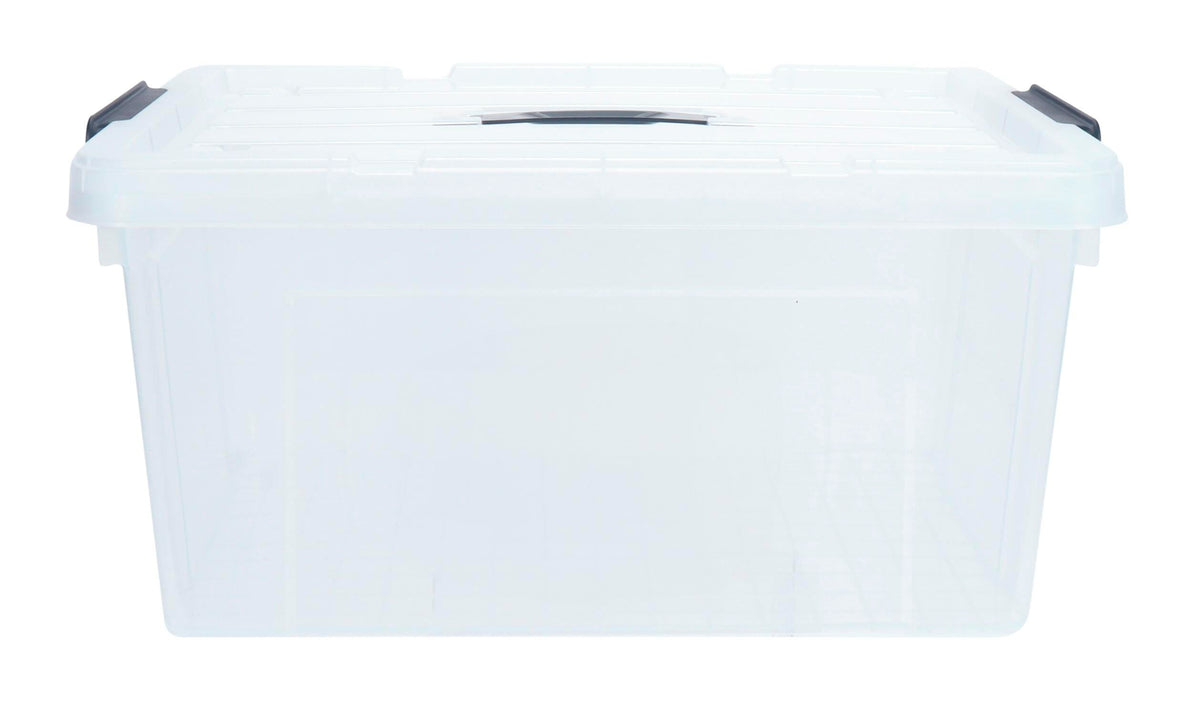 SPACEXPERT MEDIUM STORAGE BIN WITH LID 39 QT - CLEAR - EACH