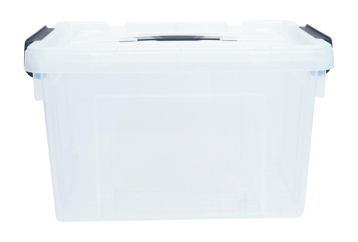 SPACEXPERT SMALL STORAGE BIN WITH LID - 23 QT - CLEAR - EACH