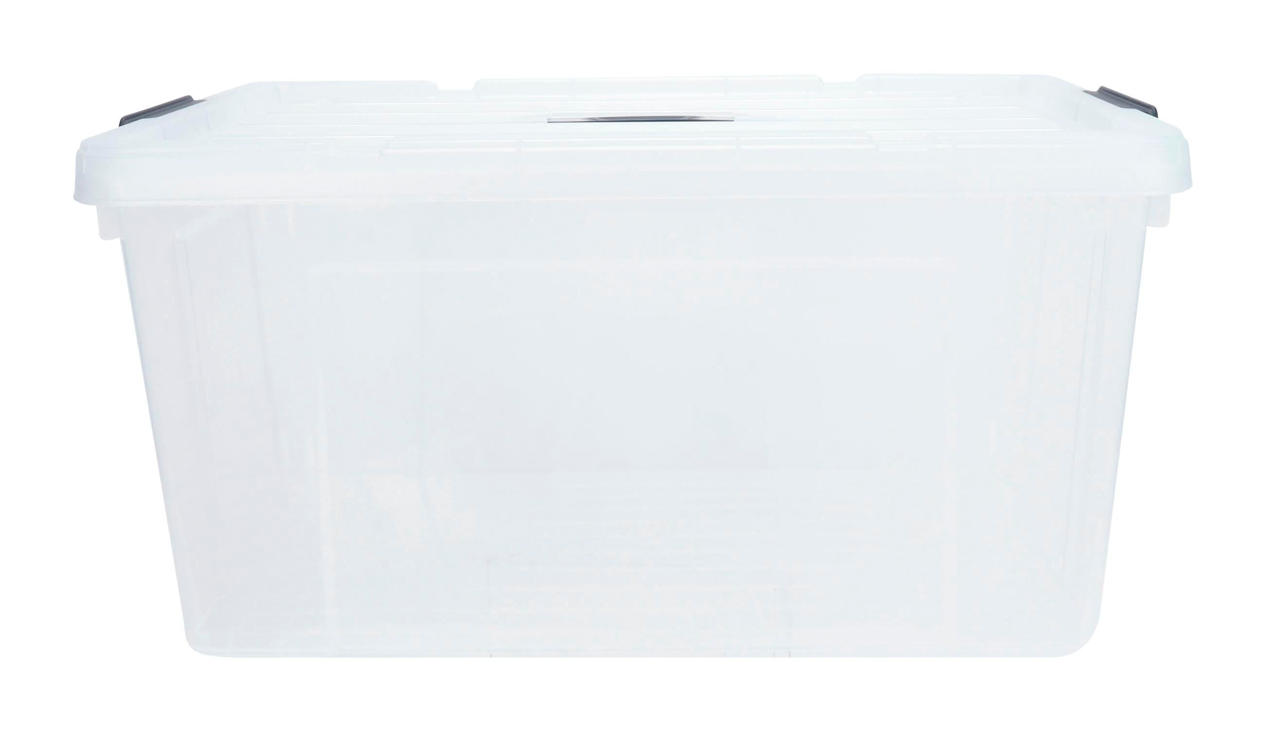 SPACEXPERT XL JUMBO STORAGE BIN WITH LID - 74 QT - CLEAR - EACH