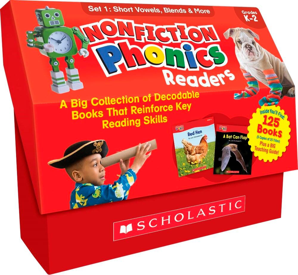 BOOKS NONFICTION PHONICS READERS SHORT VOWELS CLASS SET 1