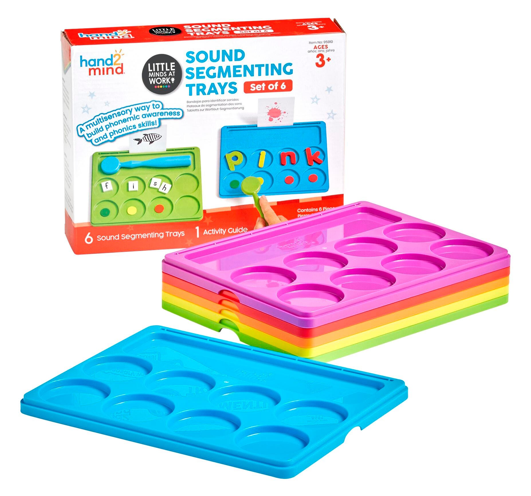 SOUND SEGMENTING TRAYS SET OF 6