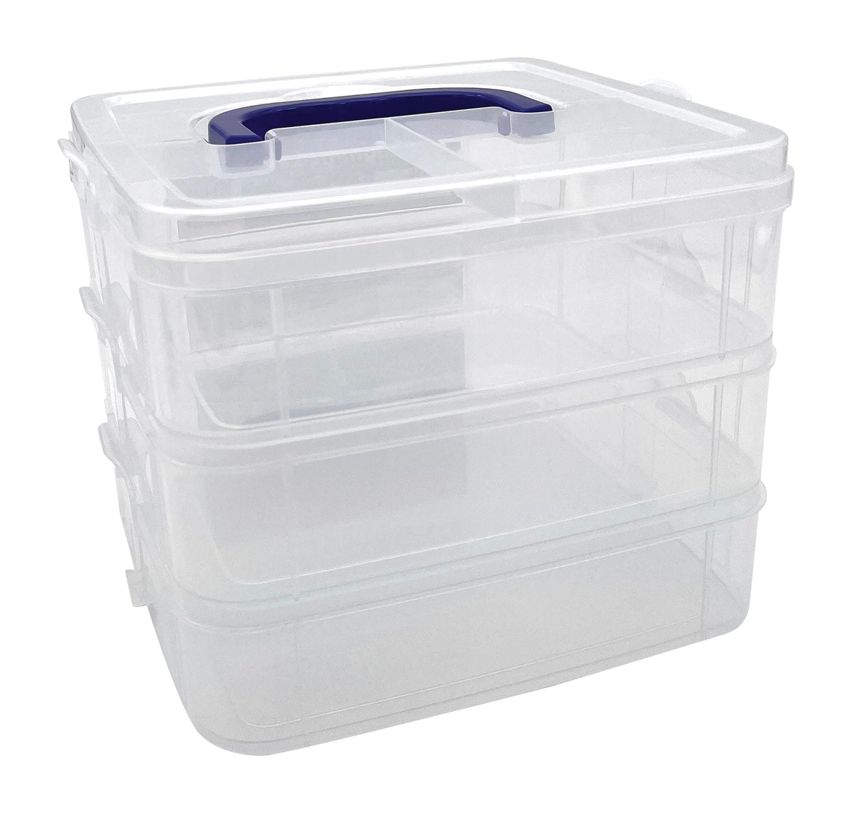 STORAGE CONTAINERS STACKABLE CLEAR EACH