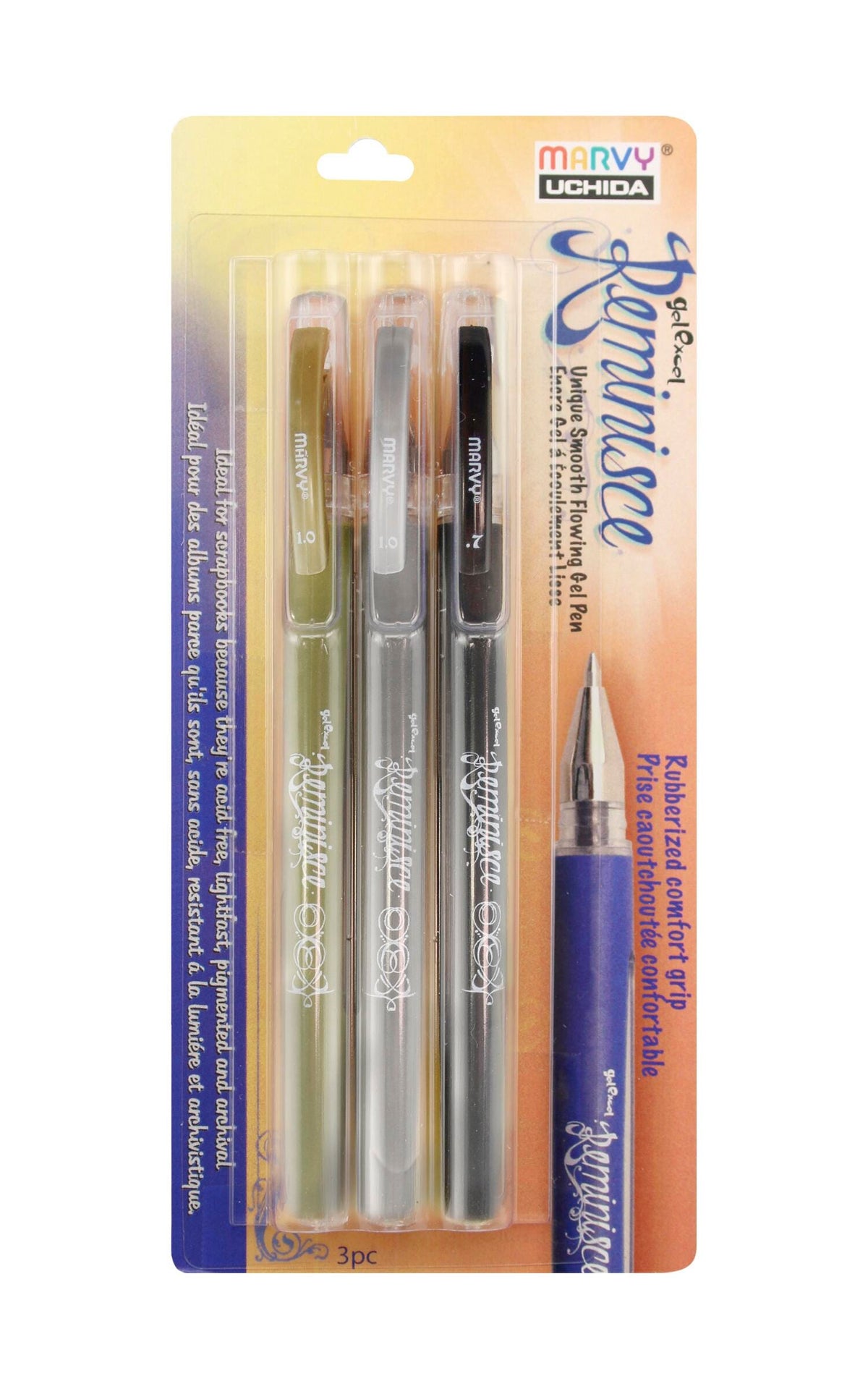 PENS MARVY GEL REMINISCE SET OF 3