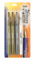 PENS MARVY GEL REMINISCE METALLIC SET OF 4