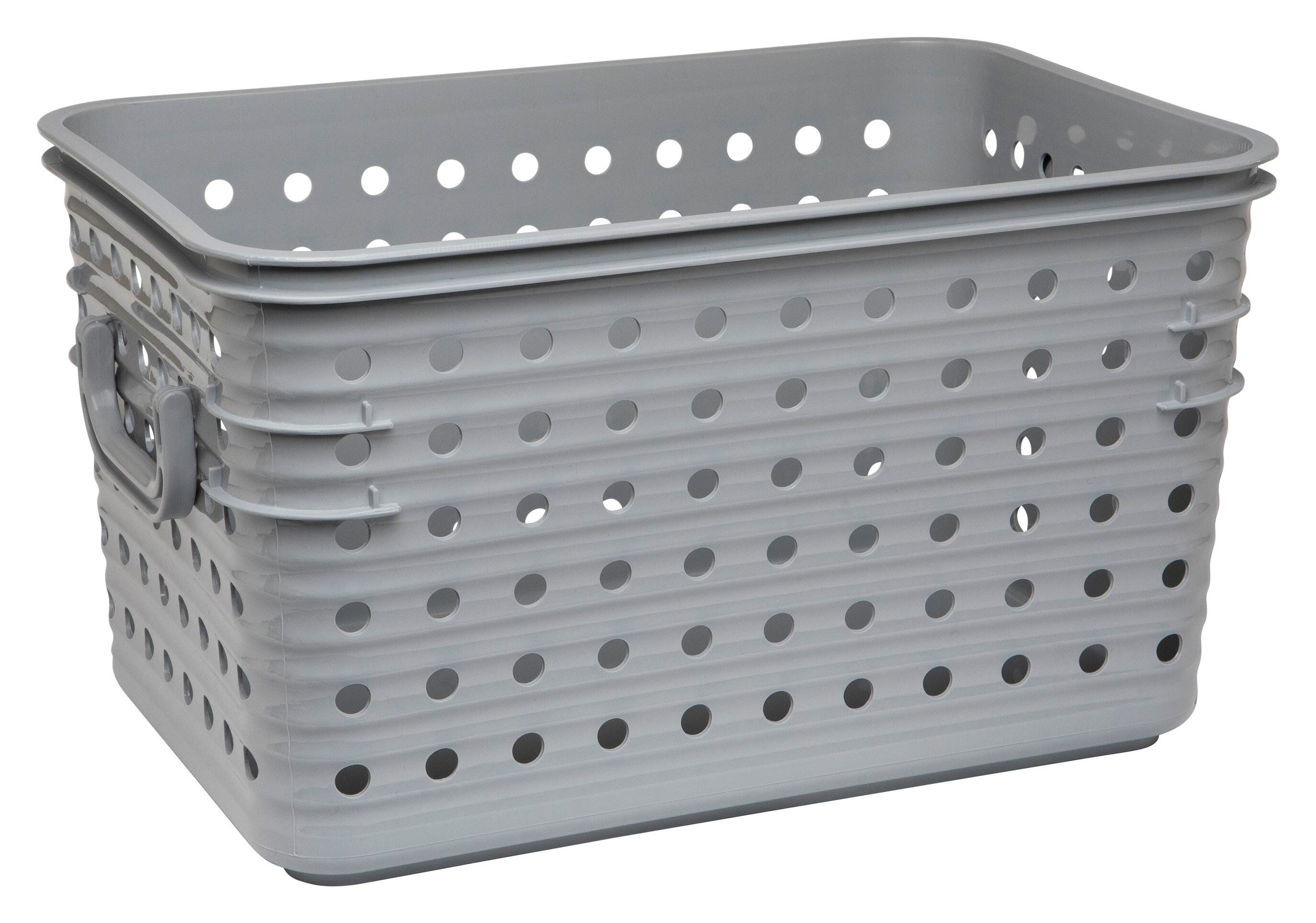 BASKET MEDIUM DOT 16.75X10.75X9.5 ASST EACH