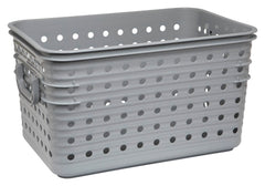 BASKET MEDIUM DOT 16.75X10.75X9.5 ASST EACH