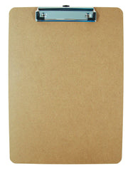 CLIPBOARD MASONITE 9X12.5 IN LETTER - LOW PROFILE CLIP - SCHOOL SMART - EACH