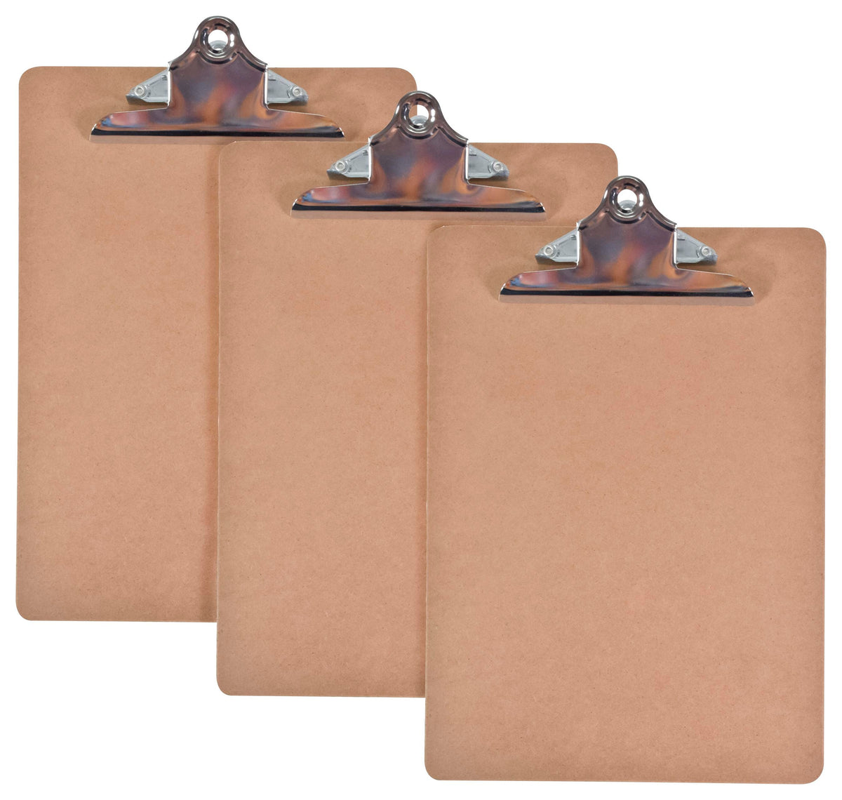CLIPBOARD MASONITE 9X12.5 IN LETTER - SCHOOL SMART - PACK OF 3