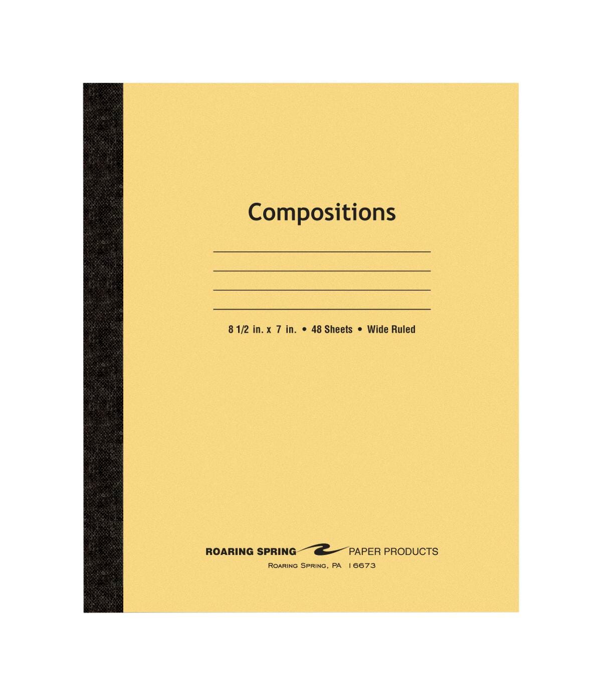 PAPER COMPOSITION NOTEBOOK 8.5X7 48/SHEET