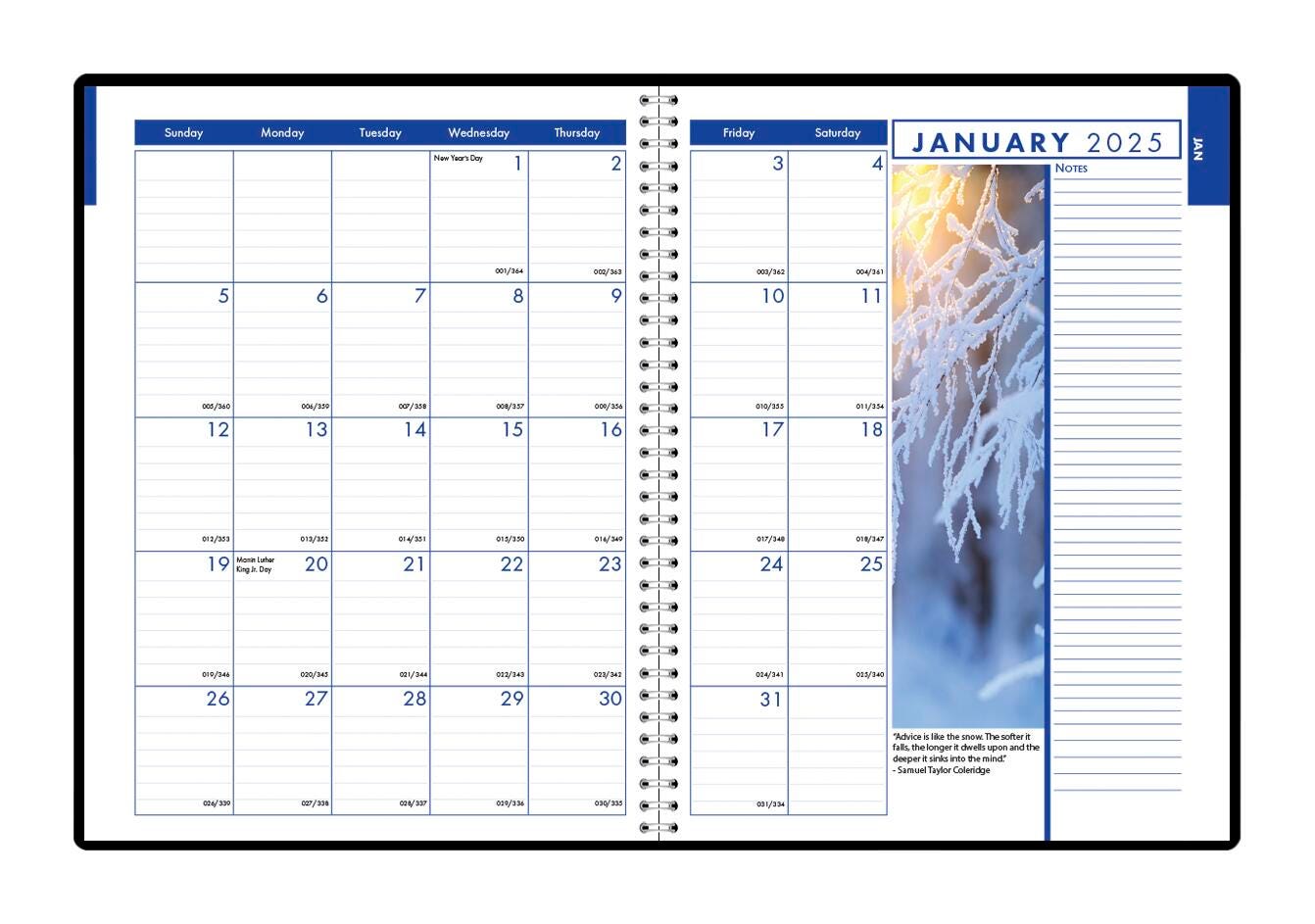 PLANNER CALENDAR 12 MONTH/WEEK 8.5X11 IN EARTHSCAPE 24-25