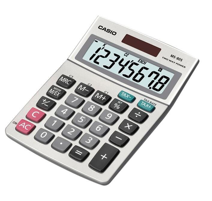 CASIO- MS-80S DESKTOP CALCULATOR