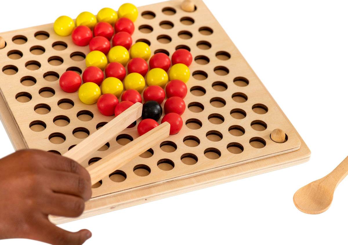 WOODEN FINE MOTOR PATTERN BALLS