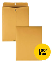 ENVELOPE CLASP 10X13 IN KRAFT BX OF 100