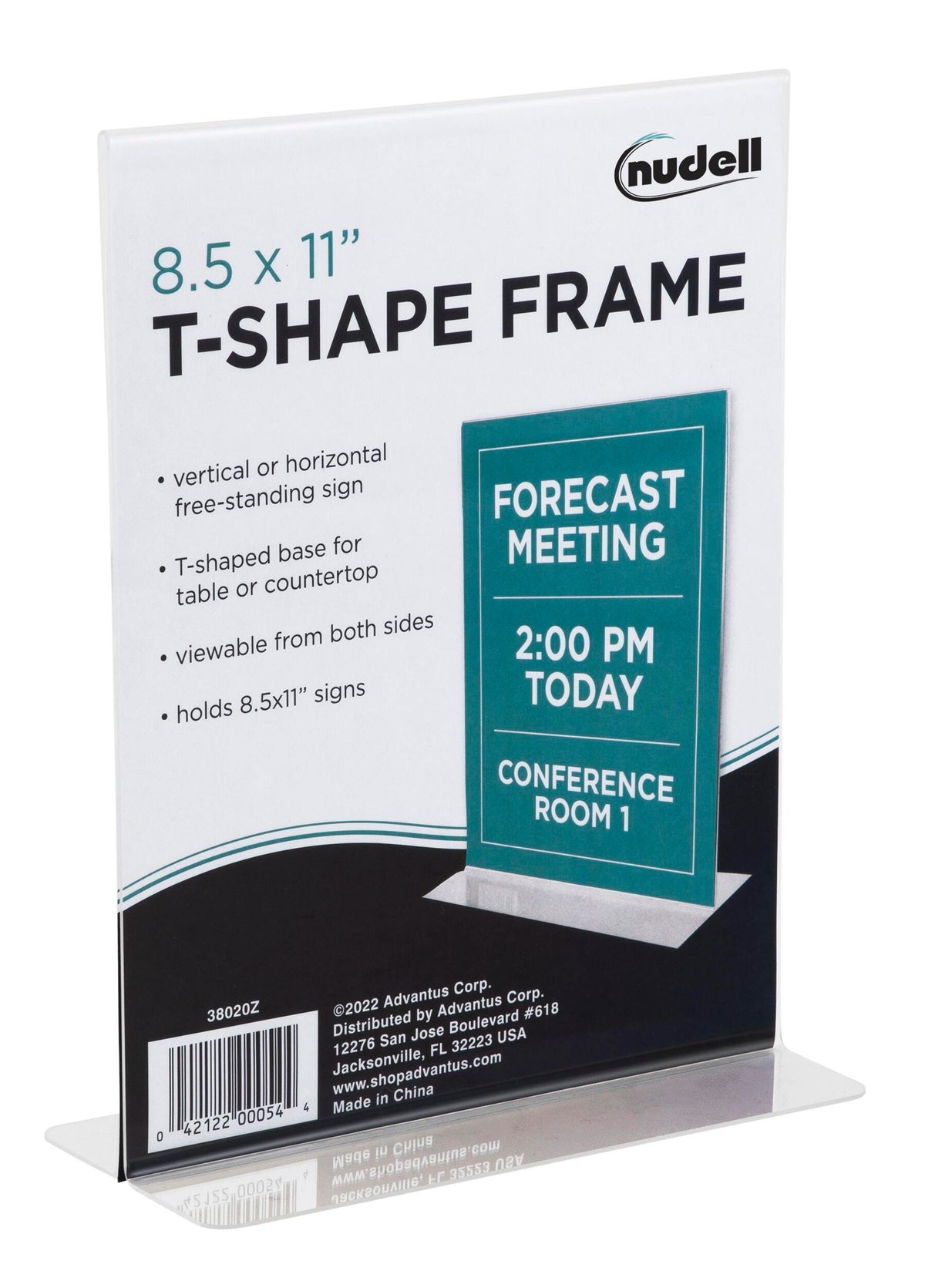 FRAME SIGN HOLDER T-SHAPE 8.5X11