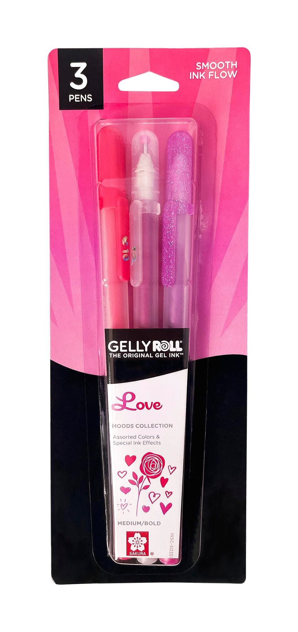 PEN GELLY ROLL MOODS LOVE SET OF 3