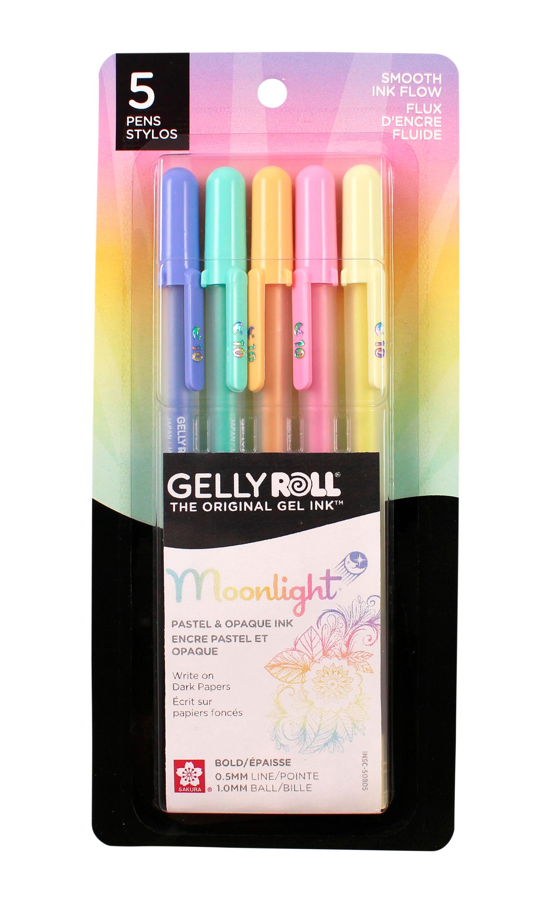 PENS GELLY ROLL MOONLIGHT PASTELS SET OF 5
