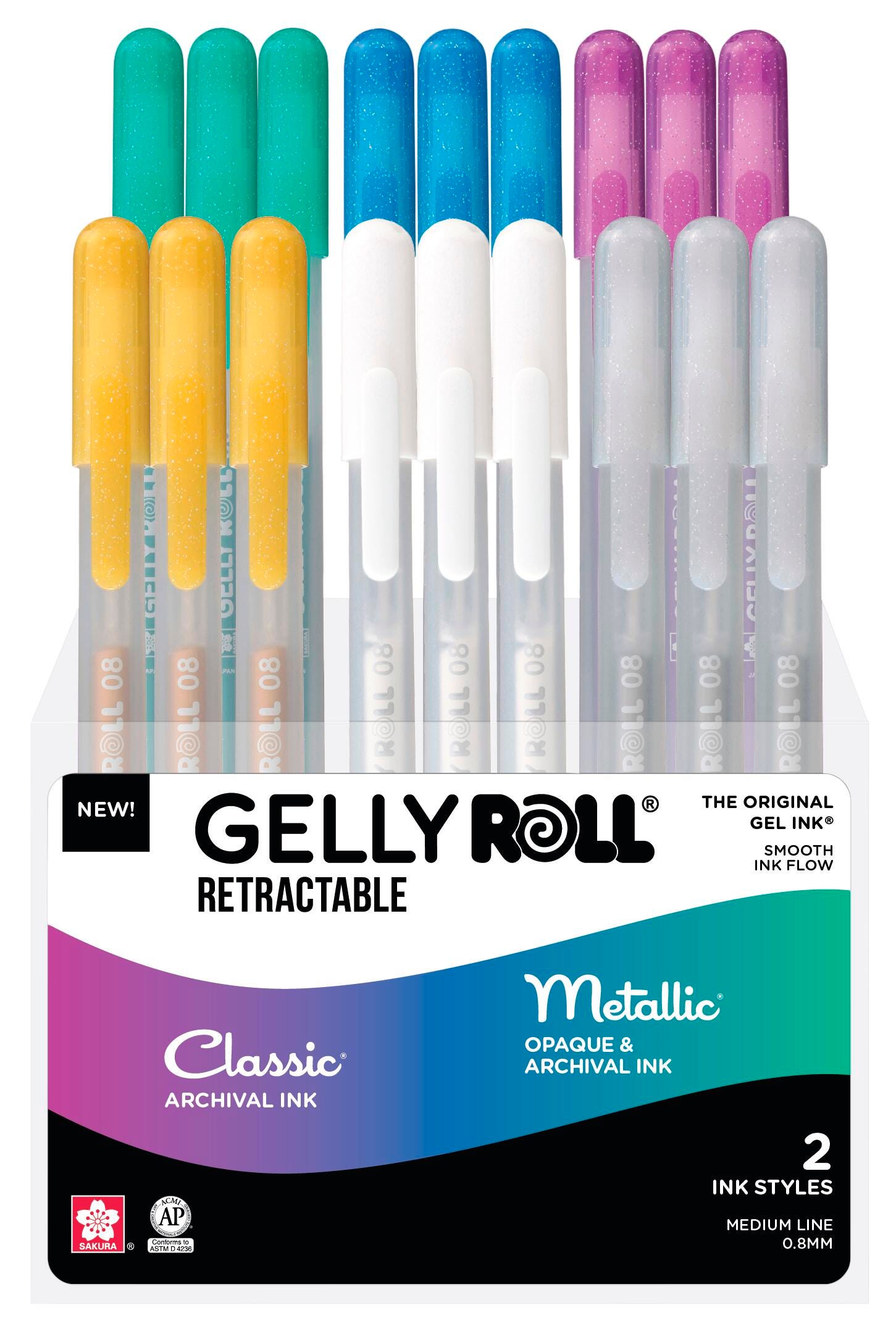 PEN GELLY ROLL RT DISPLAY SET OF 72