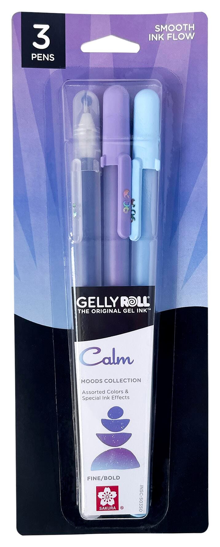 PEN GELLY ROLL MOODS CALM SET OF 3