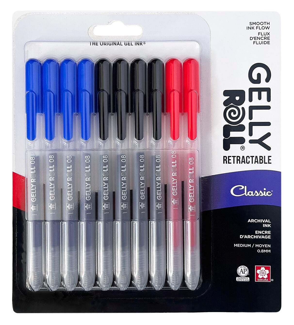 PEN GELLY ROLL RT CLASSIC SET OF 10