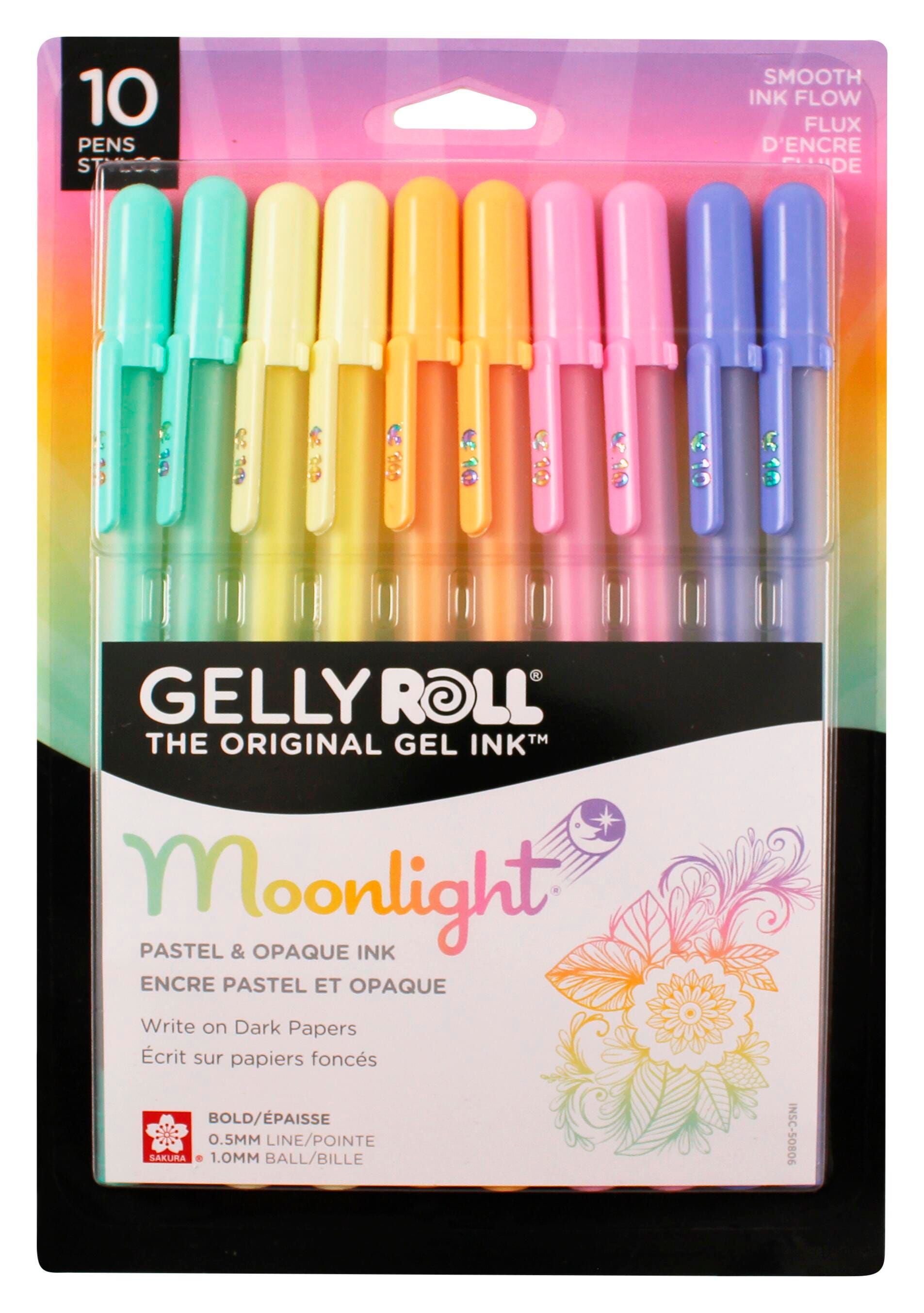 PENS GELLY ROLL MOONLIGHT PASTELS SET OF 10