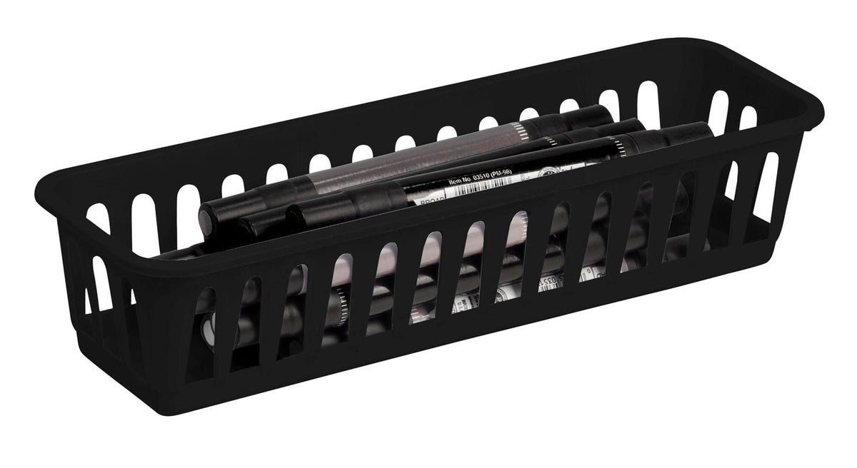 STORAGE BASKET STOREX 13 X 4 BLACK PACK OF 12