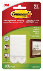 HANGING PICTURE COMMAND MEDIUM WHITE PACK OF 4
