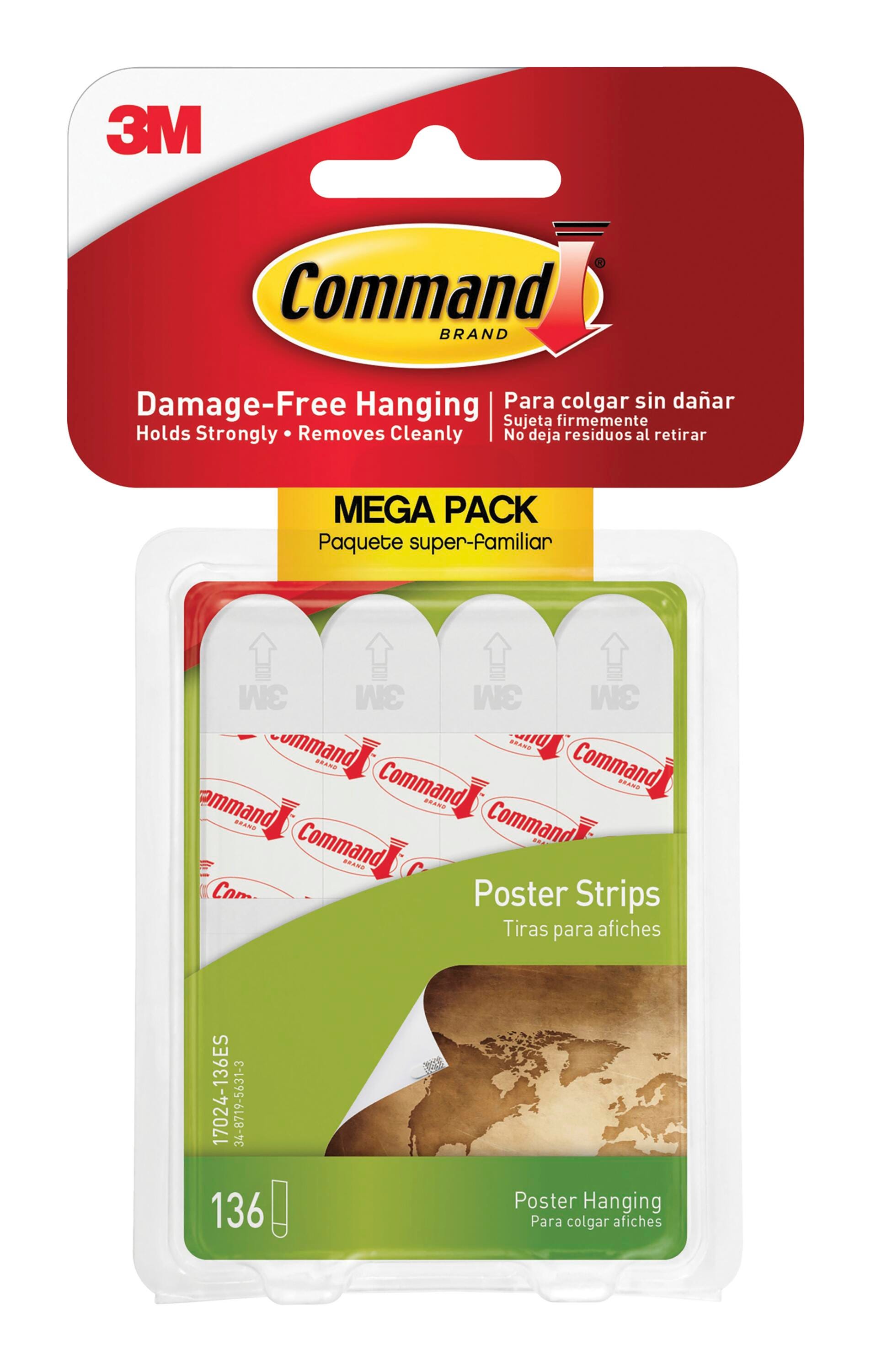 STRIPS COMMAND POSTER WHITE PACK OF 136