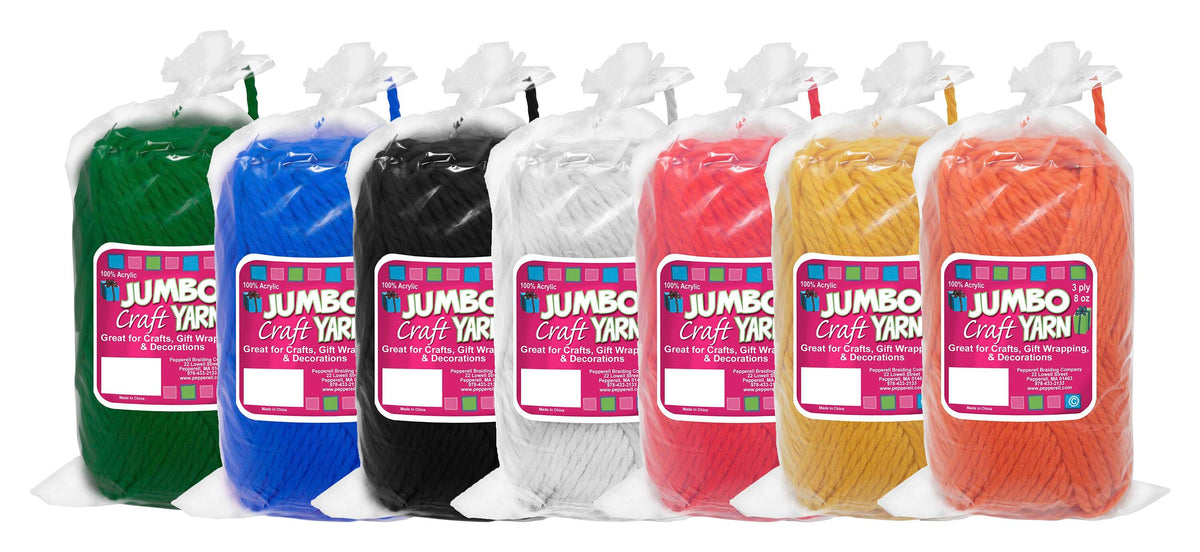 YARN JUMBO ROVING PEPPERELL 8 OZ 3 PLY ASSORTED SET OF 7