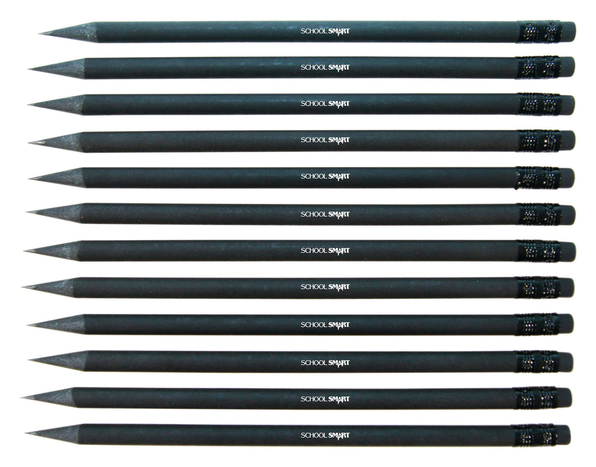 PENCIL PRESHARPENED BIOFIBER BLACK PACK OF 12