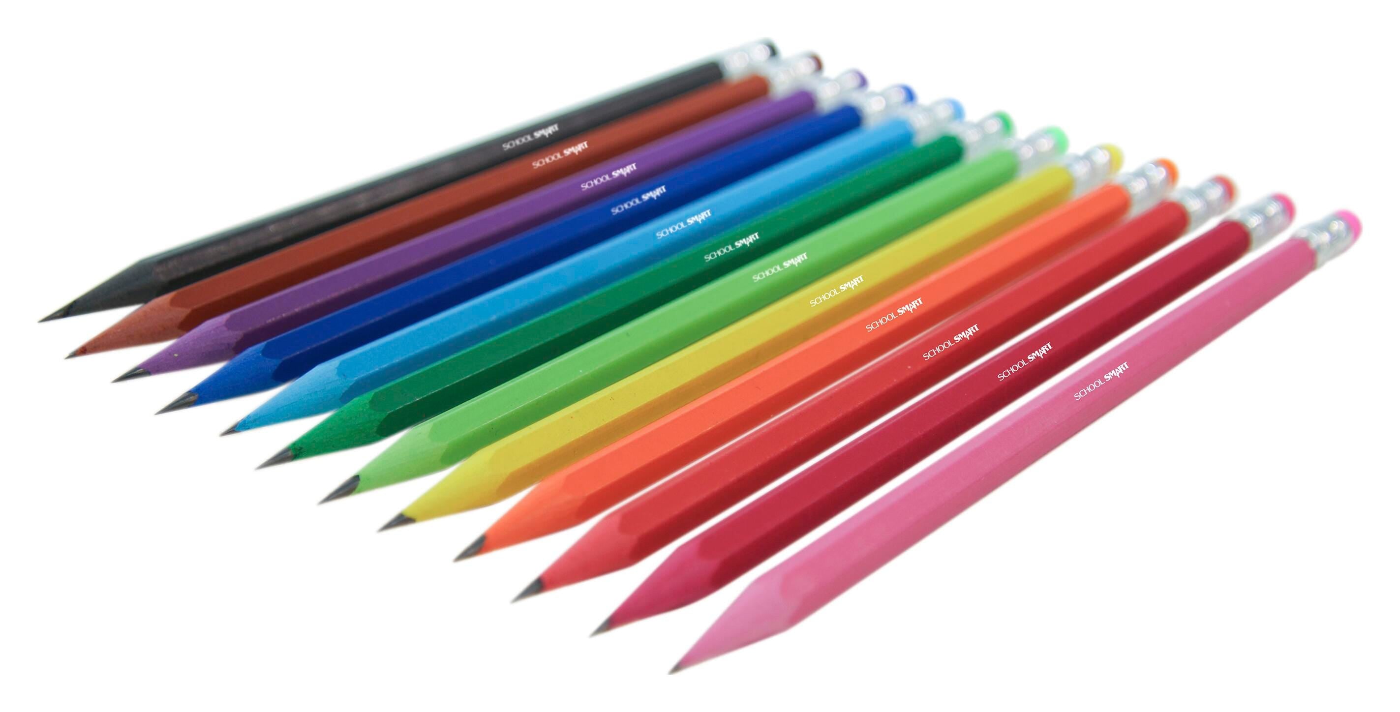 PENCIL PRESHARPENED BIOFIBER ASST PACK OF 12