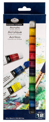 PAINT ACRYLIC ROYAL ESSENTIALS 0.4 OZ SET OF 12
