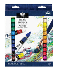 PAINT ACRYLIC ROYAL ESSENTIALS 0.4 OZ SET OF 24