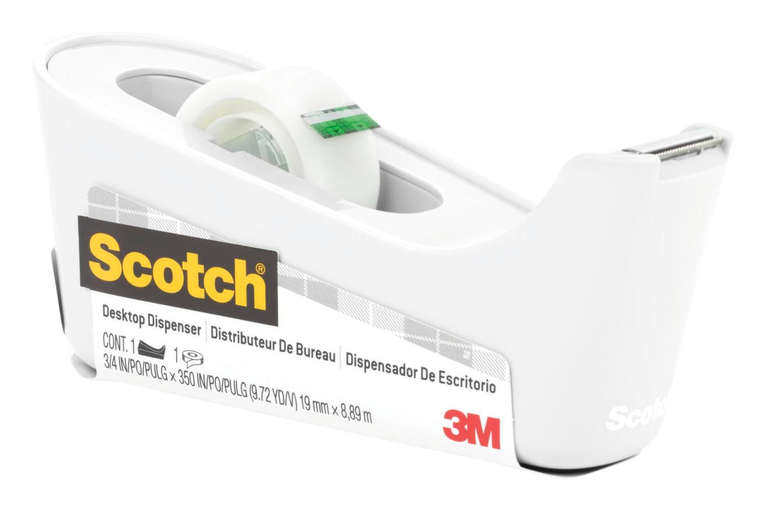 TAPE DISPENSER SCOTCH C-18 WHITE
